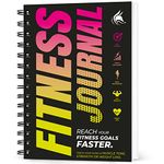 Clever Fox Fitness & Workout Journal/Planner Daily Exercise Log Book to Track Your Lifts, Cardio, Body Weight Tracker – Spiral–Bound, Laminated Cover, Thick Pages, A5 (Yellow & Pink)