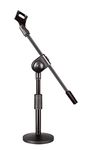 Weymic® Iron Base Universal Microphone Suspension Boom Scissor Arm Stand with Mic Clip for Meetings, Lectures, Podcasts, and More(type III)