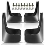 YHTAUTO Set of 4 Mud Flaps Splash Guards Accessories Replacement for Dodge Grand Caravan 11-19, Chrysler Town & Country 11-17, Mini Passenger Van, Without Running Boards, Front and Rear LH RH, Black