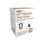 GlucoRx HCT Glucose Test Strip, 50 Pack