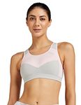 Van Heusen Proactive Women Racerback Sports Bra - Cotton Elastane - Anti Bacterial, Wireless, Padded, Full Coverage