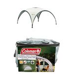 Coleman Gazebo Event Shelter XL Including Side Panel with Door and Window, Garden and Camping, Sturdy Steel Poles Construction, Large Event Tent, Portable Sun Shelter with Sun Protection SPF 50+