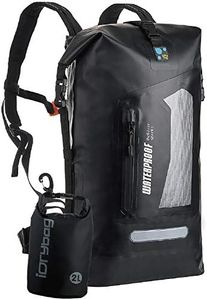 IDRYBAG Waterproof Dry Bag Dry Sack, Lightweight Dry Backpack Water Sport, Hiking Dry Backpack Shoulder Straps 30L, Unisex, Black, 30L