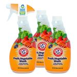 Arm & Hammer Fruit & Vegetable Wash, Produce Wash, Produce Cleaner, 16.9oz Spray, Pack of 3