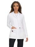 KOI Betsey Johnson B402 Canna Lab Coat, White, Large