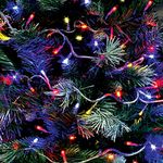 The Christmas Workshop 71160 Multi-Coloured Christmas Lights / 200 LED Christmas Tree Lights / 19.9 Metres Long/Battery Operated/Indoor Or Outdoor Christmas Decorations / 8 Light Modes