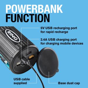 Ring TyreInflate Go 2 Cordless Tyre Inflator – Portable Air Pump