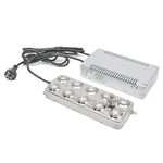 Futchoy 10 Head Ultrasonic Mist Maker Fogger 300W 6KG/H Mist Maker Fogger Air Humidifier with Transformer Accessories for Industrial Scenic Agriculture Greenhouse Hydroponics Garden Lawn Pond