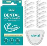 Dental Mouth Guard for Teeth Grinding (12 Pack), Night Gum Shield for Sleep Includes Hygiene Case, Prevents & Treats Clenching Bruxism TMJ Upper Jaw