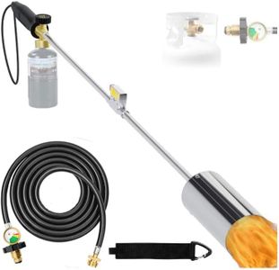 Weed Torch Propane Burner with High Output 1,200,000 BTU, Propane Torch Weed Burner with Igniter, Removable 36'' Long Arm, Weed Torch for Outdoor Weeding