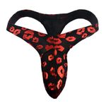 Anzhee Mankini String for Men Sexy UK Hot Thong Tanga Underwear G-String Low Rise Bulge Pouch Underpants for Male Men Red