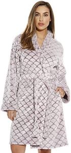 Just Love 6311-BurgWhite-XL Kimono Robe/Bath Robes for Women