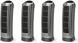 Lasko 1500W Portable Oscillating Ceramic Heater Tower w/Digital Display, 4 Pack