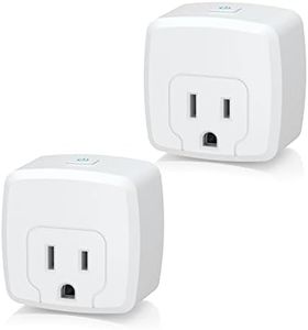 HBN Smart Plug Mini 15A, WiFi Smart Outlet Works with Alexa, Google Home Assistant, Remote Control with Timer Function, No Hub Required, ETL Certified, 2.4G WiFi Only, 2-Pack