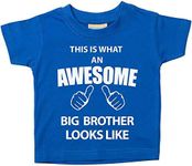 60 Second Makeover Limited This is What an Awesome Big Brother Looks Like Blue Tshirt 9-11 Years