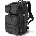 ProCase Military Tactical Backpack, 35L Large Capacity Rucksacks 2 Day Army Assault Pack Go Bag for Hunting, Trekking and Camping and Other Outdoor Activities -Black