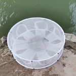 Automatic Folded Fishing Net,Crab Net Fish Net,Casting Cage Crab Net,Foldable Fishing Mesh Trap for,Minnows,Lobster,Crawfish,Shrimp etc 7 Holes