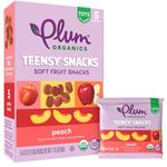 Plum Organics Teensy Fruits, Peach, 1.75 Ounce (Pack of 8)