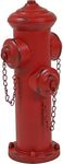 Sunnydaze 14-Inch Fire Hydrant Metal Outdoor Garden Accent - Dog Fire Hydrant Pee Post for Potty Training- Red Powder-Coated Paint Finish