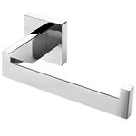 HITSLAM Chrome Toilet Roll Holder Wall Mounted Premium 304 Stainless Steel Toilet Paper Holder for Bathroom Rustproof Square