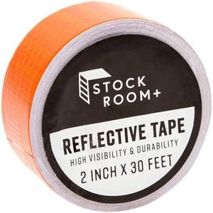 Stockroom Plus Reflective Tape - Neon Orange Outdoor Reflector Safety Roll for Trailers, Warning, Signs, Stairs, Bikes (2 in x 30 FT)