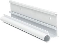 RecPro RV Awning Trim with Gutter | 92" Length | Aluminum | Made in USA (2 Trim Pieces, White)