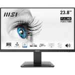 MSI PRO MP243X 23.8 Inch 1920 X 1080 Full HD LCD Monitor: 100Hz High Refresh Rate, Ergonomic Design, Blue Light Reduction, Seamless Connectivity, Black