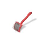 Chris Christensen Baby G Slicker Brush for Dogs (Goldendoodles, Labradoodles, Poodles), Groom Like a Professional, Fluff Detangle Style, Saves Time Energy, Coral, Small