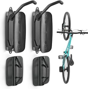 monTEK Swivel Bike Wall Mount, Bike Hangers for Garage, Wall Mount Bike Rack, Space Saving Wall Bike Rack, Vertical Bike Rack Holds up to 66lbs, 2 Pack