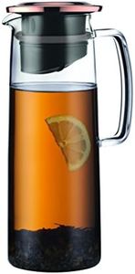Bodum 10cm Rich Copper Glass Jug with Strainer and Filter Lid