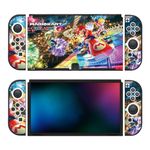 OLED Original Switch Compatible Strong Hard Wearing TPU Rubber Case Shell Protective Cover for OLED Original Switch Console and Joy Cons (Mario Kart, OLED Switch)