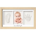 Baby Hand and Footprint Kit - Baby Footprint Kit, Newborn Keepsake Frame, Baby Handprint Kit,Personalized Baby Gifts, Nursery Decor,Baby Shower Gifts for Girls Boys (Ash Wood)