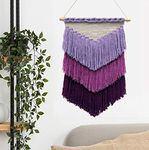 Shiv Charan Bohemian Nordic Woven Hippie Beautiful Geometric Macrame Wall Hanging Tapestry- Multicolor, 11 X 24 Inch