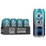 Sparkling Ice +Caffeine Blue Raspberry Sparkling Water. Caffeinated Sparkling Water from Coffee Beans and Green Tea Extracts for the Perfect Pick-Me-Up., 473 mL (Pack of 12)