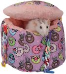 Jevnd Rat Hammock for Cage, Rat Hanging Bed, Rat Cage Accessories Warm Sleeping Nest Bed, Small Animal Cage Hammock for Rats, Mice, Sugar Glider, Squirrel