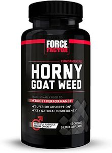Force Factor Horny Goat Weed for Men, Natural Male Drive and Vitality Supplement with Natural Ingredients for Superior Absorption, Fundamental Series, 750mg, 60 Capsules