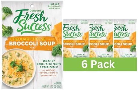 Concord Foods Broccoli and Cheddar Cheese Soup Mix: Homemade Hearty Soup in Minutes - Family-Favorite Comfort Food! 1.75 OZ pouch (Pack of 6)