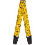 Buckle-Down Guitar Strap - Bananas Stacked Cartoon Yellows - 2" Wide - 29-54" Length