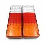 2Pcs 12-24V 75 LED Rear Trailer Tai