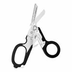 Leatherman Raptor - Emergency Response Folding Shears with Strap Cutter and Glass Breaker, Black and Tan Handles with Utility Holster, in Stainless Steel
