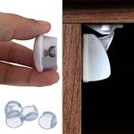 Magnetic Child Safety Cupboard Locks for Childern [10 Locks, 2 Keys Plus 4 Free Corner Protectors] 3M Adhesive Magnet Cabinets Lock Baby Baby Proofing Kitchen Cabinets & Drawers Easy Install