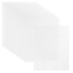 10 Sheets Plastic Canvas, 13x10.2inch 7CT Transparent Plastic Mesh Canvas Sheets for Embroidery Cross Stitch Plastic Aida Plastic Mesh Sheets for Crafts DIY Crochet Projects