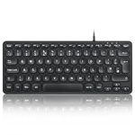 Perixx PERIBOARD-432 Wired USB Keyboard, Slim Design with Big Font Keys, UK QWERTY