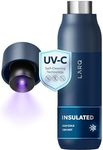 LARQ Bottle PureVis - Self-Cleaning and Insulated Stainless Steel Water Bottle with Award-winning Design and UV Water Sanitizer, 17oz, Monaco Blue