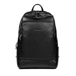 BOSTANTEN Genuine Soft Leather Backpack Rucksack Shoulder Schoolbag Casual Daypacks Travel Laptop Bag For Men Black