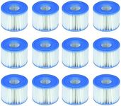 Intex 6 x 29001E B00PUZW3N2 PureSpa Type S1 Easy Set Pool Cartridges (12 Filters) | 2, Count (Pack of 1), Blue