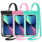 MR.LUYU 3 Pack Waterproof Phone Pouch, Cruise Ship Essentials Carnival Must Haves 2024 Phone Dry Bag for Vacation Beach Kayak Accessories Phone Case for iPhone 15 14 13 12 11 Plus Pro Max Galaxy