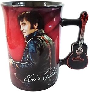 Mid-South Products Elvis Mug - '68 Name In Lights With Guitar Handle
