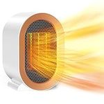 Timiyou Electric Heater, Fan Heaters for Home Low Energy Silent, Mini Ceramic Heater with 2 Heat Settings, Overheating & Tip-Over Protection, Portable Space Heater for Office, Home and Bedroom