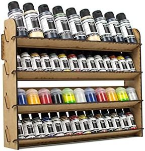 PROSCALE Paint Rack for model paints. Hobby craft Citadel Vallejo Tamiya Army wall paint rack stand paint holder organiser Miniature warhammer paint storage Model painting station (Universal)